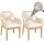 Proregal Gartenstuhl 58 x 59 x 85 cm beige 2 St.