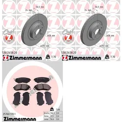 Zimmermann Bremsscheiben + Beläge Vorne Passend Für Toyota Gt86 Outback Forester: Bremsbelagsatz, Scheibenbremse Subaru: 26296aj02a Subaru: 26296fj010