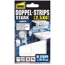 UHU Klebepads Doppel Strips Stark 16 Stk.