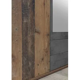 Pol-Power Drehtürenschrank Chicago 159 x 197 x 54 cm Braun