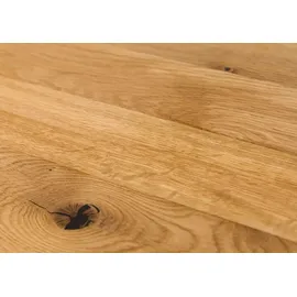 Massivmoebel24 SEATTLE Esstisch #01 200x100 Kreuzgestell Wildeiche braun - Braun