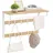VASAGLE Wandgarderobe 65 x 42 x 30 cm Weiß/Eiche