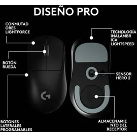 Logitech G Pro X Superlight 2 DEX Lightspeed Schwarz