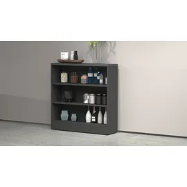 kochstation Küchenregal Sole 90 x 25 x 90 cm Grau