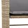 vidaXL Gartensofa 2-Sitzer mit Tisch und Hockern Beige Poly Rattan - Beige