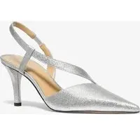 Michael Kors MK Pumps Jaida aus Leder mit Glitzer - Silberton - Michael Kors - EU 37