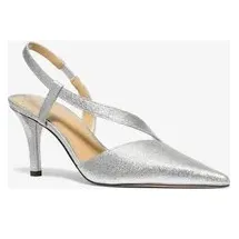 Michael Kors MK Pumps Jaida aus Leder mit Glitzer - Silberton - Michael Kors - EU 37