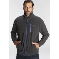 MAN'S WORLD Sweatjacke mit kontrastfarbigem Reißverschluss Gr. XXXL (64/66), anthrazit-melange, , 26462336-XXXL