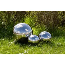 Köhko Gartenkugeln poliert aus hochwertigem Edelstahl 20, 25 und cm Dekokugeln-Set