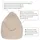 DreamRoots Sitzsack, Beige, Textil, 70x105x70 cm, Oeko-Tex® Standard 100, Wohnzimmer, Hocker, Sitzsäcke, XXL Sitzsäcke