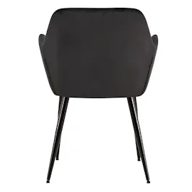 CLP 4er Set Esszimmerstühle Emia schwarz