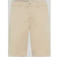 Brax Regular Fit Chinoshorts aus Baumwoll-Mix Modell 'BOZEN', Beige, 33
