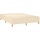 vidaXL Boxspringbett mit Matratze Creme 140x200 cm Stoff