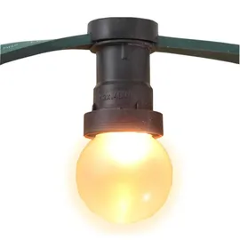 satisfire Illu-Partylichterkette LED 10 m Schwarz 20 ultra-warmweiße Kugeln