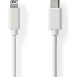 Nedis Lightning Kabel USB 2.0 Apple Lightning 8-Pin USB-CTM Stecker 480 Mbps Vernickelt 1, USB Kabel