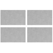 vidaXL Rautenscheiben 4 Pcs Silber 50 X 30 Cm Aluminium Vidaxl