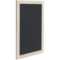 Mendler 2er-Set Wandtafel HWC-C18, Kreidetafel Schreibtafel Schiefertafel Dekotafel Notiztafel