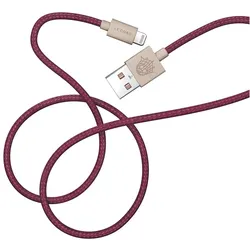 LE CORD Lightning Kabel 2m aus Fischnetz pflaume