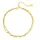 Hey Happiness Vergold. Panzer und Satellite Zweireihige Fußkette Edeletstahl Gold (L)20-21cm | Gr.: onesize