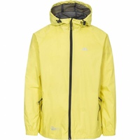 Trespass Unisex Erwachsene Qikpac Jacket Kompakt Zusammenrollbare Wasserdichte Regenjacke, Gelb (Yellow), XL