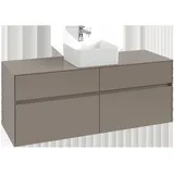 Villeroy & Boch Collaro Waschtischunterschrank C04500AF 140x54,8x50cm, Waschtisch mittig, Soft green