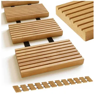 holz4home holz4home® Rollweg aus Lärche Holztritte für Garten 25 cm
