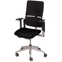 TexDeko Bezug für Bürostuhl - Husse für Bürodrehstuhl & Schreibtischstuhl, Chefsessel, Bürosessel one Size fits All (schwarz)