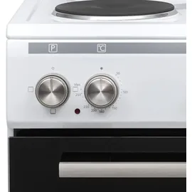 Daewoo Standherd Herd Backofen Kochfeld 55 l 3 Beheizungsarten DAEWOO F5EH01WL1DE - Weiß