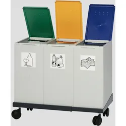 PROREGAL Deckel für Abfall- und Wertstoffsammelsystem 40 Liter | Kunststoff | Grün