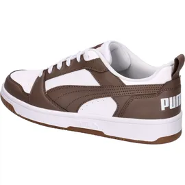 Puma Rebound V6 Low Puma White/Flat Bronze/Gum 45