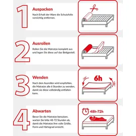 Fdm Taschenfederkernmatratze GINASO 100 x 200 cm H3/H4