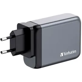Verbatim GaN 100W, grau 1x USB-A, QC 3x USB-C PD, 3.0, 3.0