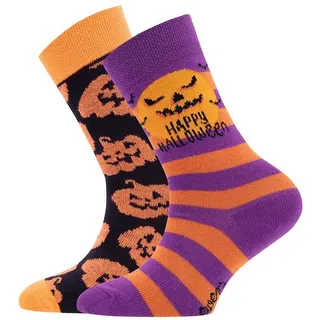 Ewers Socken Socken 2er Pack Kürbis/Halloween (2-Paar) bunt 18-19