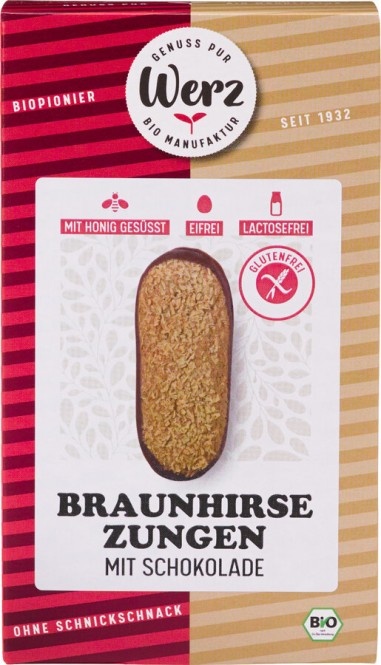 Werz Braunhirse-Zungen glutenfrei bio