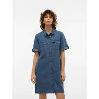 Vero Moda Jeanskleid Kurzes Kleid Blau M