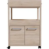 Forte Barschrank "Homebar", braun (sonoma eiche), B:60cm H:88,5cm T:40cm, Schränke, Barschrank, Höhe ca. 88,5 cm