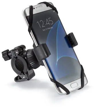 Fahrrad-Smartphone-Halterung - Schwarz - Edelstahl - Schwarz