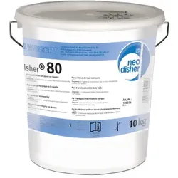 Dr. Weigert neodisher® 80 Intensiv-Geschirrreiniger Pulver, Alkalischer Geschirrspülmaschinenreiniger für Gastronomie, Hotels, Krankenhäuser, 10 kg - Eimer