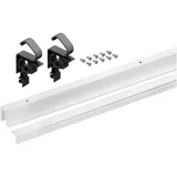 Hettich WingLine L Profilset Untere Führung 1200 mm Pulverbeschichtet Weiß