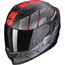 Scorpion EXO-520 Evo Air Maha, Integralhelm - Matt Schwarz/Grau/Rot - L