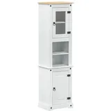 vidaXL Badezimmerschrank 50 x 185 x 40 cm Weiß