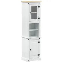 vidaXL Badezimmerschrank 50 x 185 x 40 cm Weiß