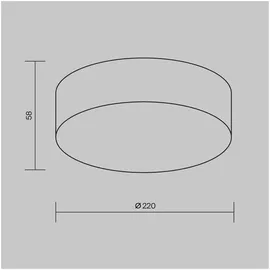 maytoni leuchten Zon IP 1 grau/weiß Aluminium 30 W