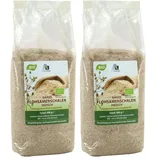 Avitale Ganze Flohsamenschalen aus Indien, 99% Reinheit, reich an Ballaststoffen, Bio-Ware - Verpackt in Deutschland, 2er Pack (1 x 500 g)