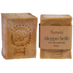 Tumelo Feste Duschseife 2x Original Aleppo Seife 200g, Naturseife 90% Olivenöl 10% Lorbeeröl, 90-tlg.
