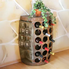 DanDiBo Ambiente Weinregal 72 cm Braun
