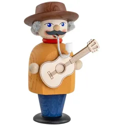 Seiffener Volkskunst Räuchermann Country Musiker
