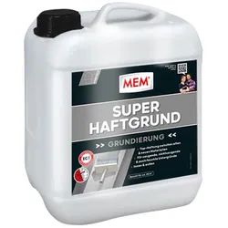 MEM Super Haftgrund 5 L, Tiefgrund, Grundierung, lösemittelfrei