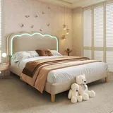 Flieks Polsterbett 140 x 200 cm Beige