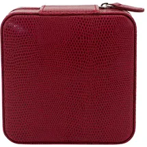 FRIEDRICH23 Etui Milano Lizard Schmuckkasten rot
